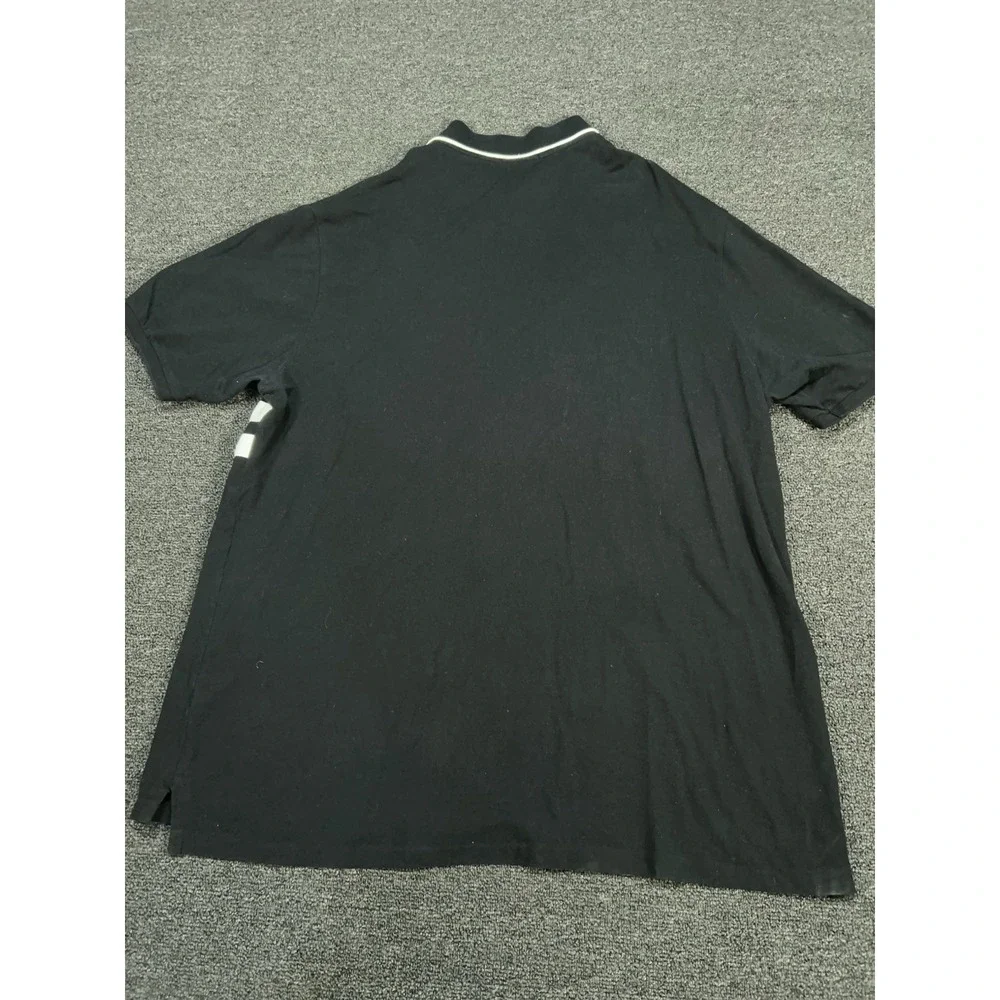 Polo Ralph Lauren Big Pony Polo Shirt Mens 2XLT Black Crest Striped Logo USA